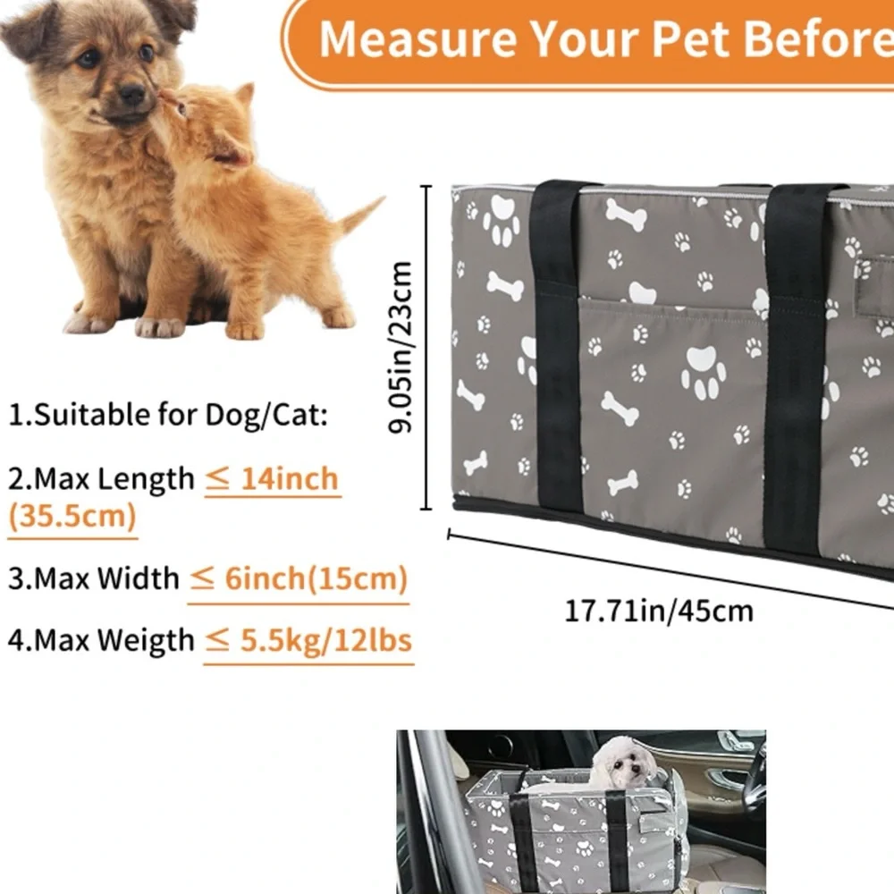 Magic Fox Dog Car Seat Carrier